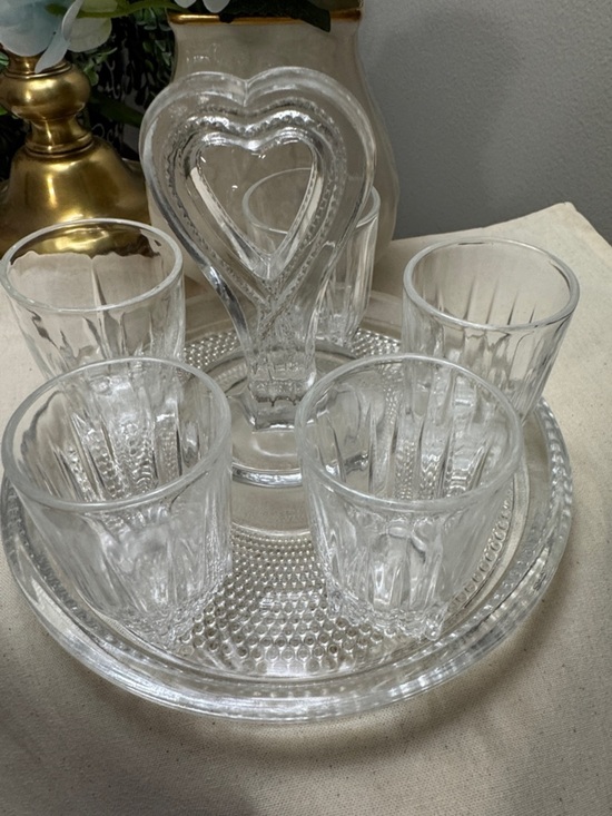 Smith Glass Other - Vintage Smith Glass 1940's Hobnail & Federal Glass Shot (5) glasses